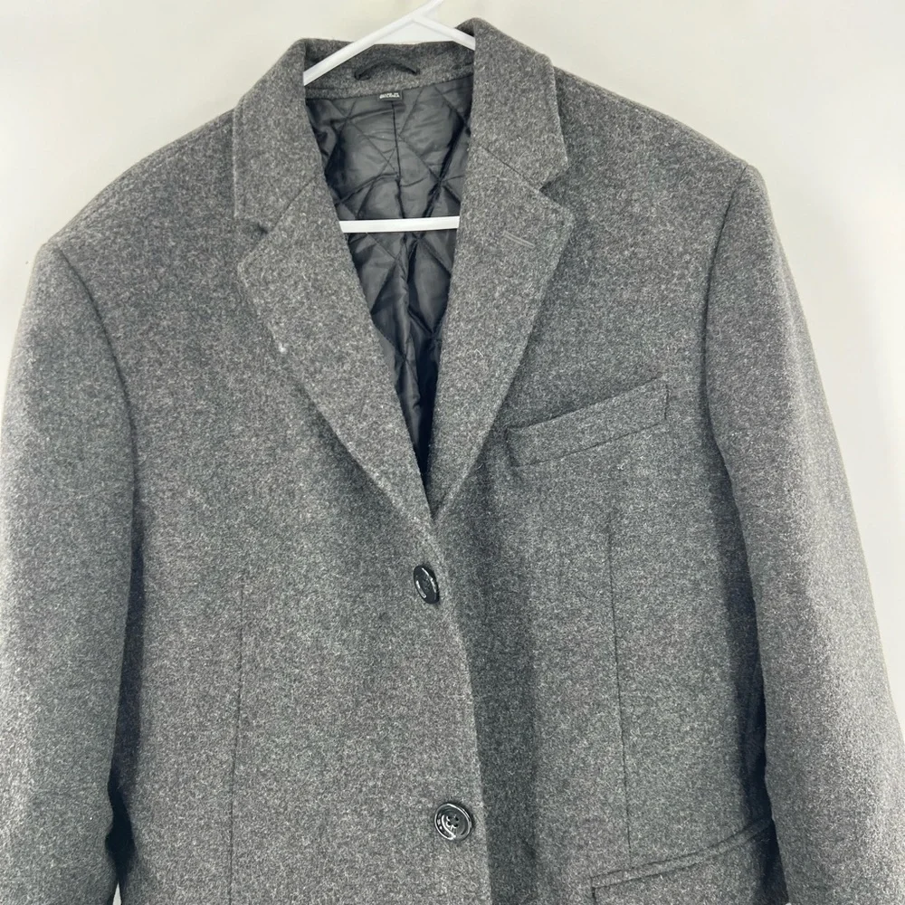 J Crew grey wool blend coat jacket size 42S